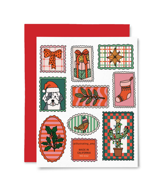 Holiday Stamps Card