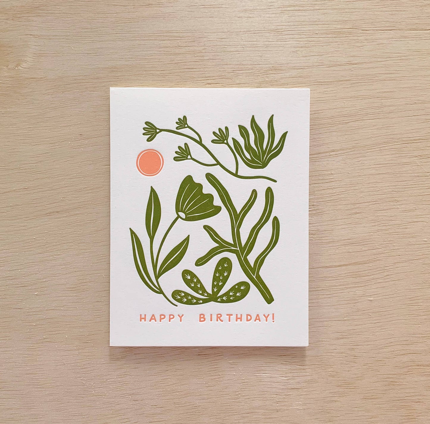 Abstract Desert Birthday Card