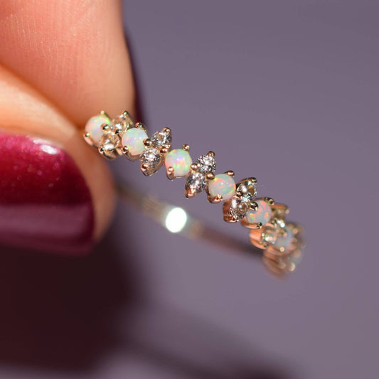 Opal & Sapphire Pia 14kt Gold Ring