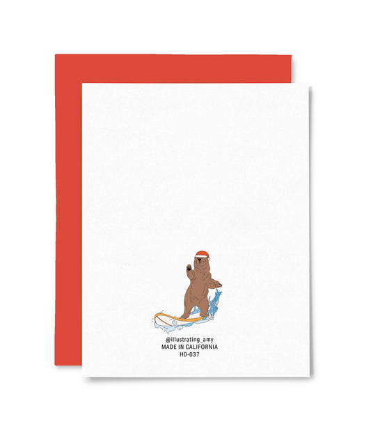 Santa Bear Driving Card