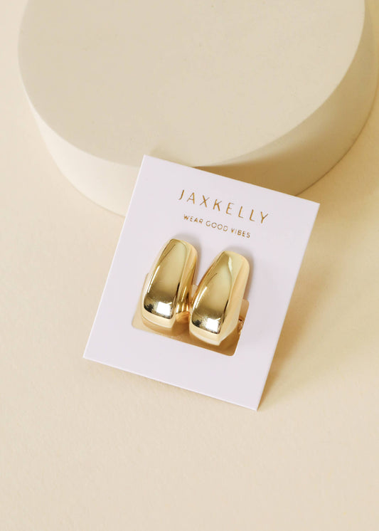 Bold Drop Gold Earrings