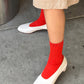 Her Combed Cotton Rib Socks