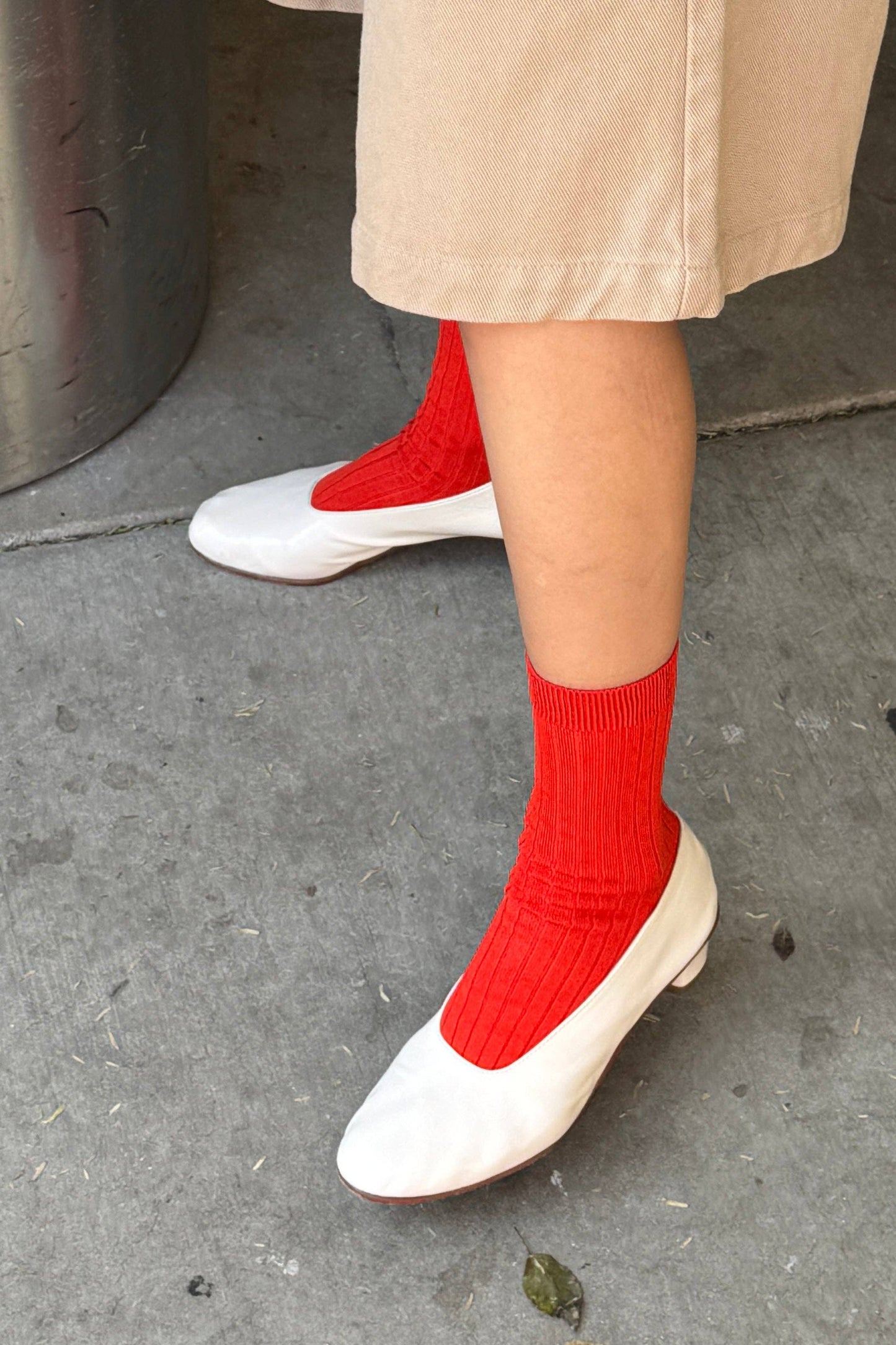 Her Combed Cotton Rib Socks