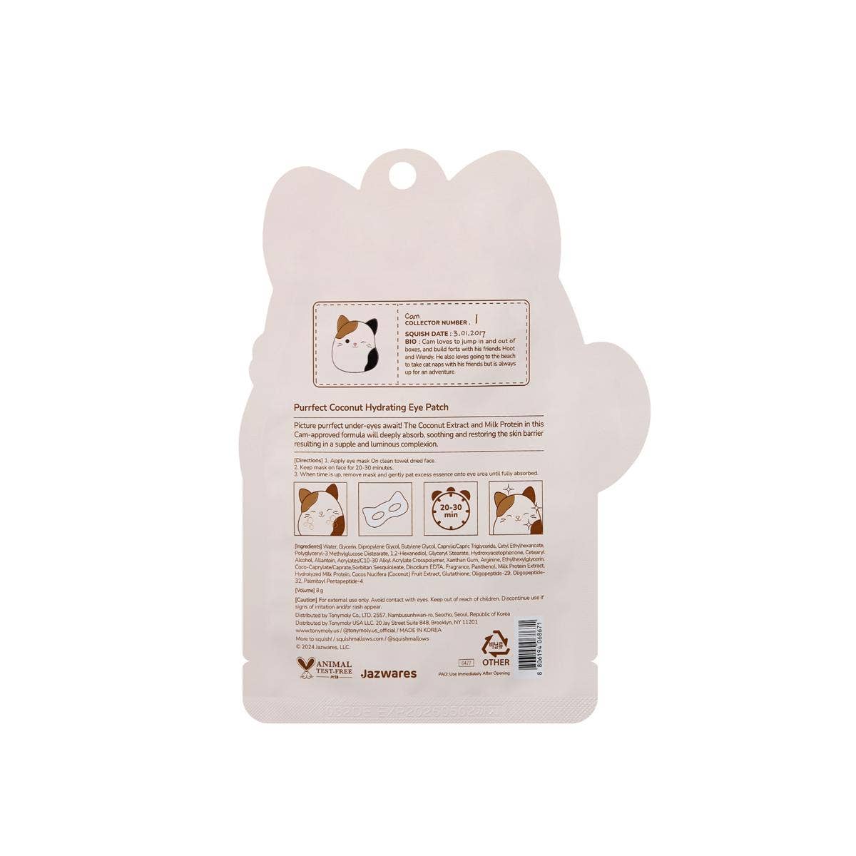 Cam Purrfect Coconut Hydrating Eyemasks