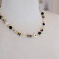 Black and White Beaded Necklace