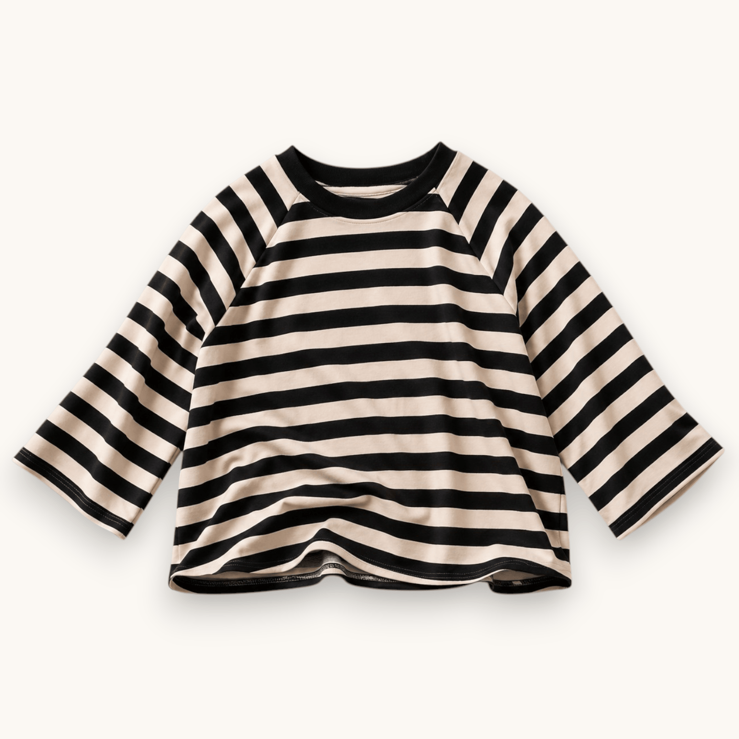 Paris Stripe Raglan Tee