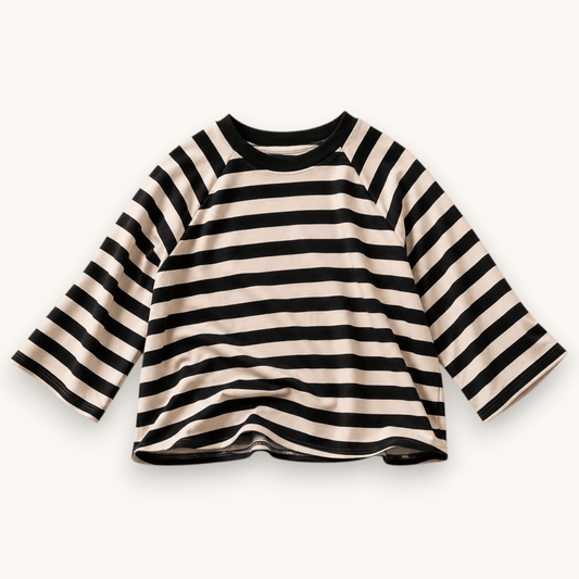 Paris Stripe Raglan Tee