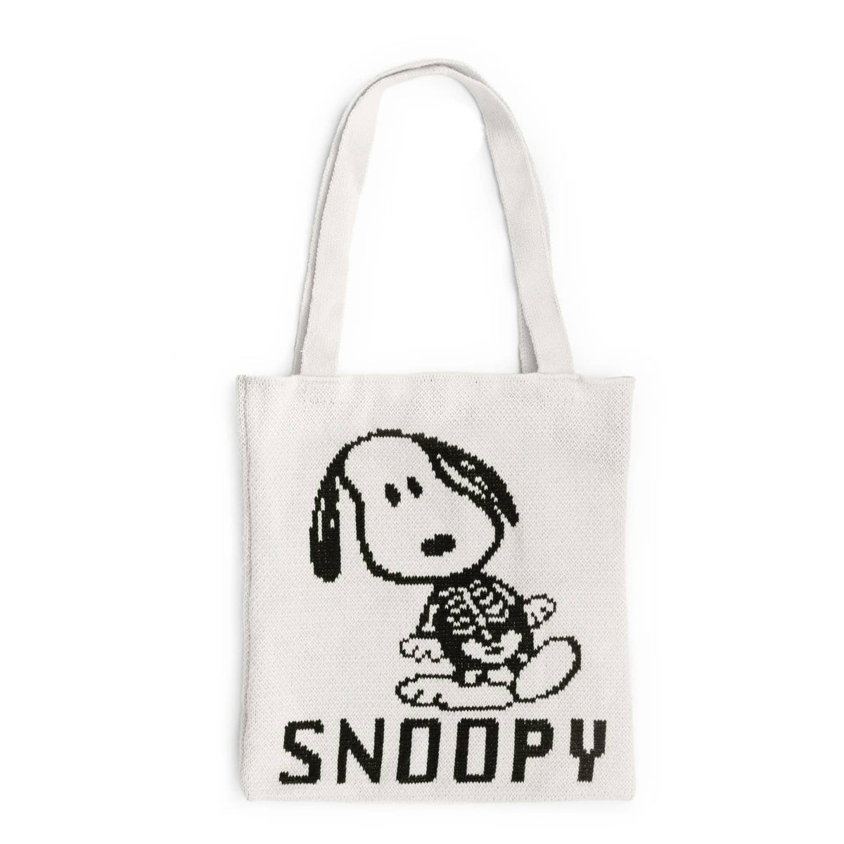 Snoopy Skeleton Knit Tote