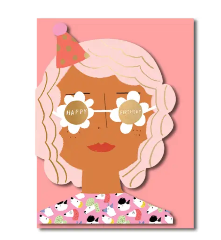 Party Girl Shaped Birthday Card