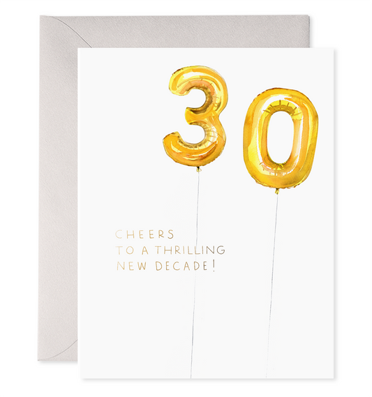 30th Birthday Greeting Card