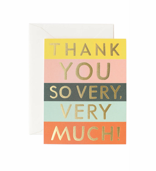 Boxed Set of Color Block Thank You Cards