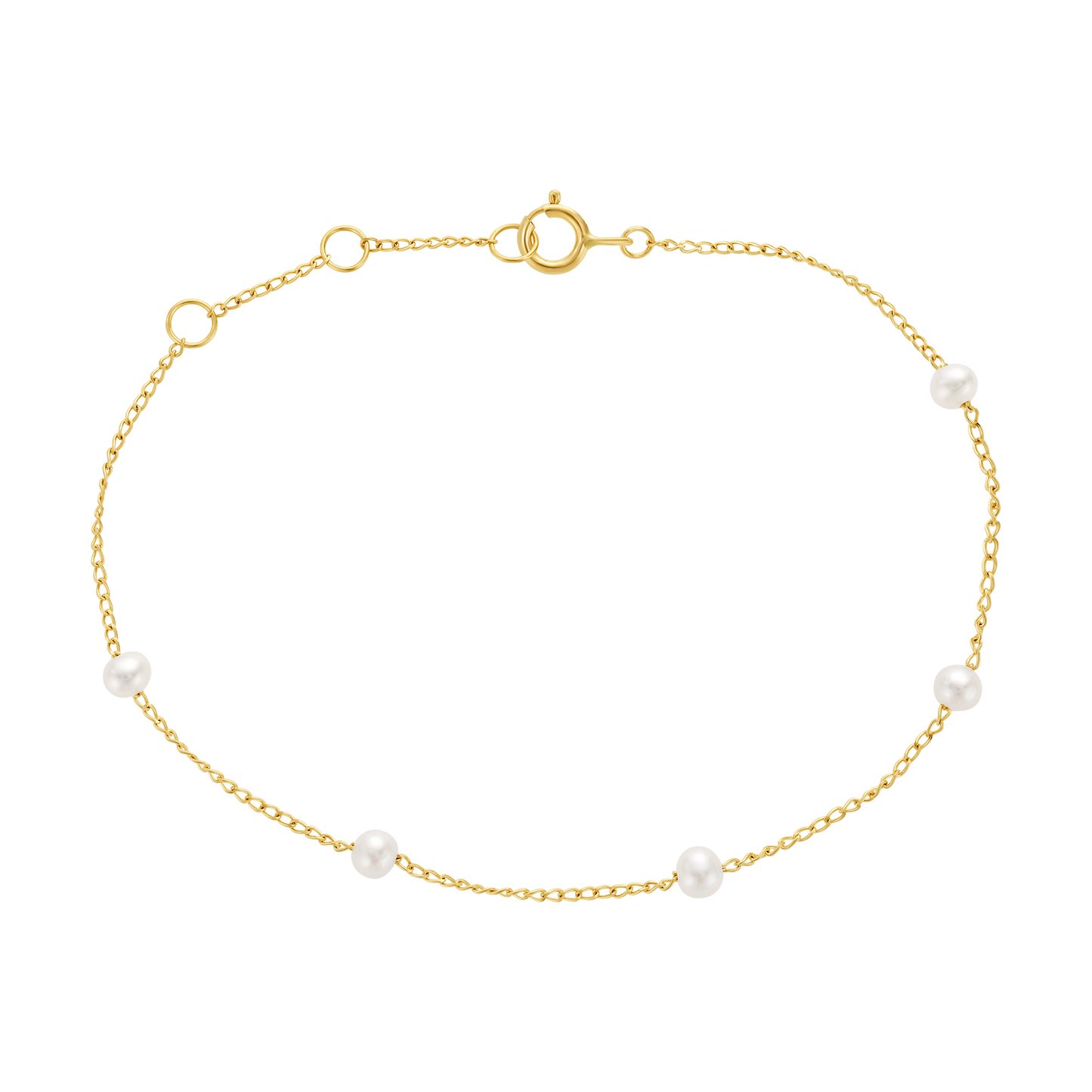 Minimalist Pearl 14kt Gold Bracelet