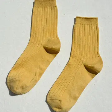 Her Combed Cotton Rib Socks