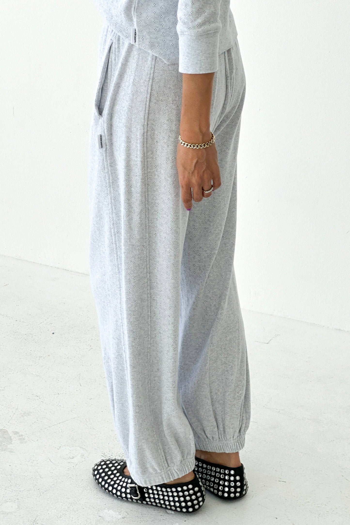 Pointelle Balloon Pants
