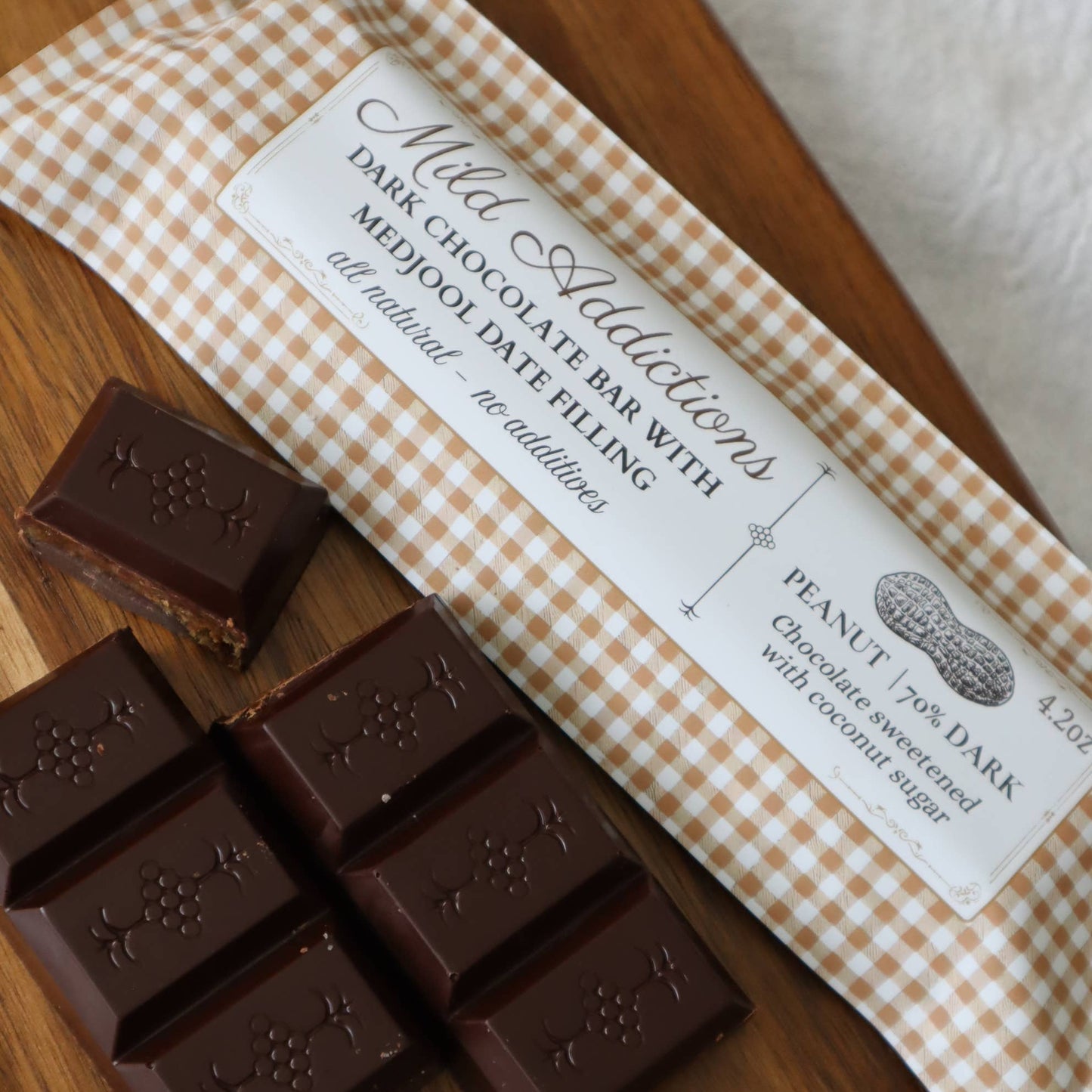 Peanut Dark Chocolate Large Mild Addictions Bar