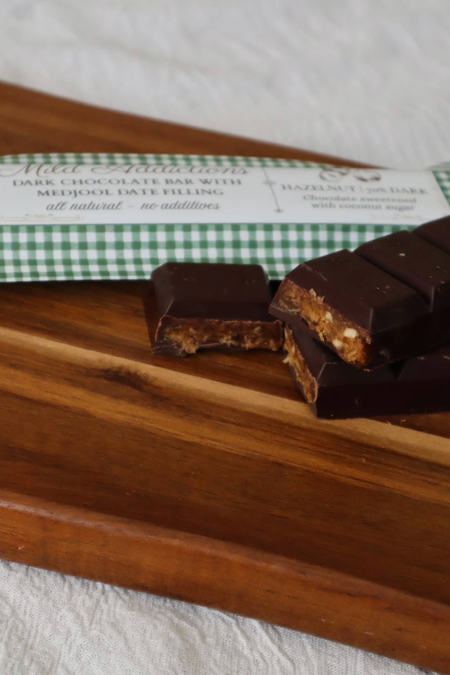 Hazelnut Dark Chocolate Large Mild Addictions Bar