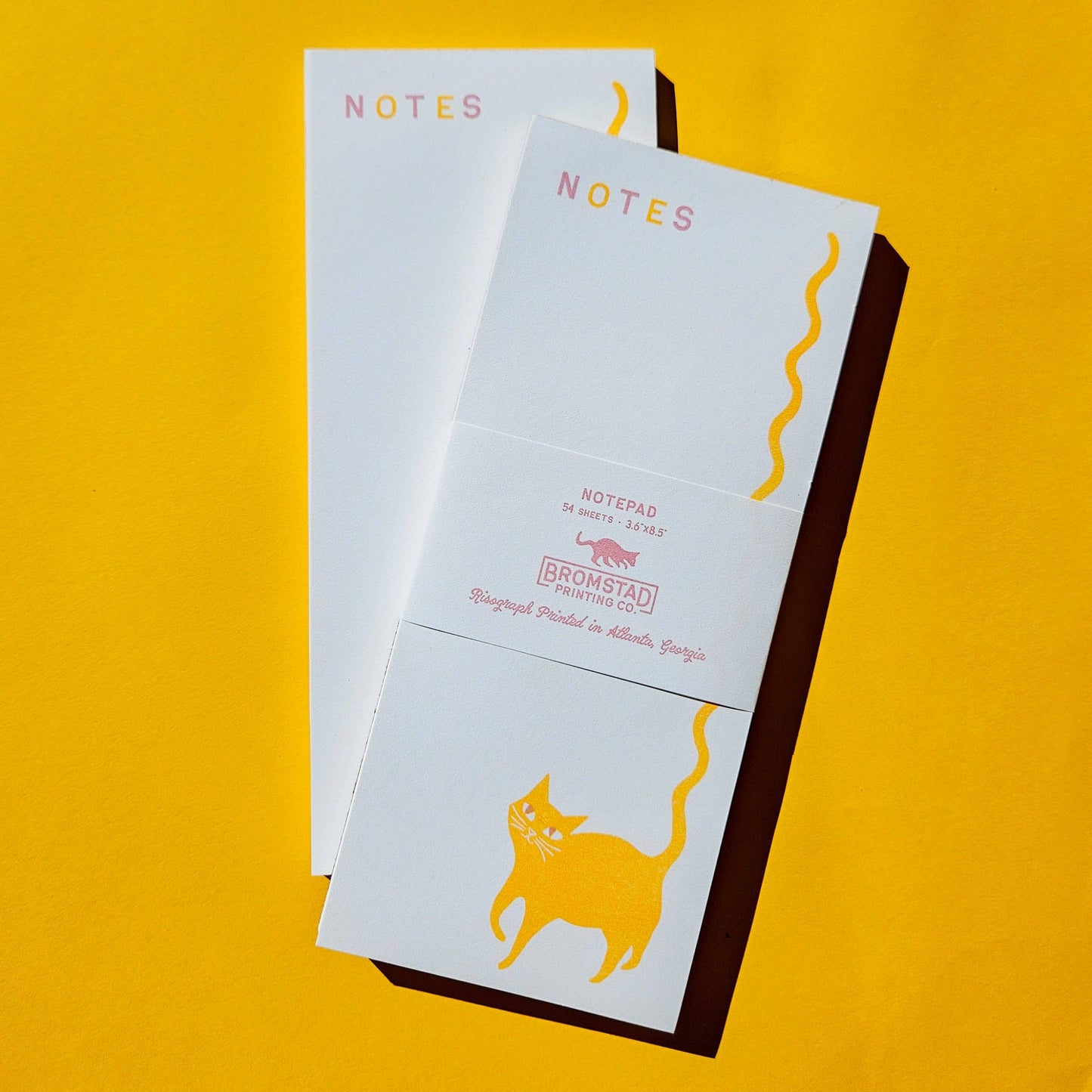 Squiggle Tail Cat Notepad