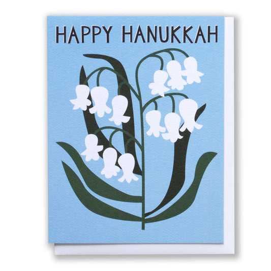 Lily of the Valley Hanukkah Holiday Card