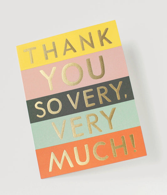 Boxed Set of Color Block Thank You Cards