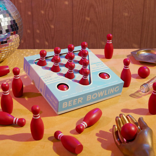 Beer Bowling Drinking Game Set