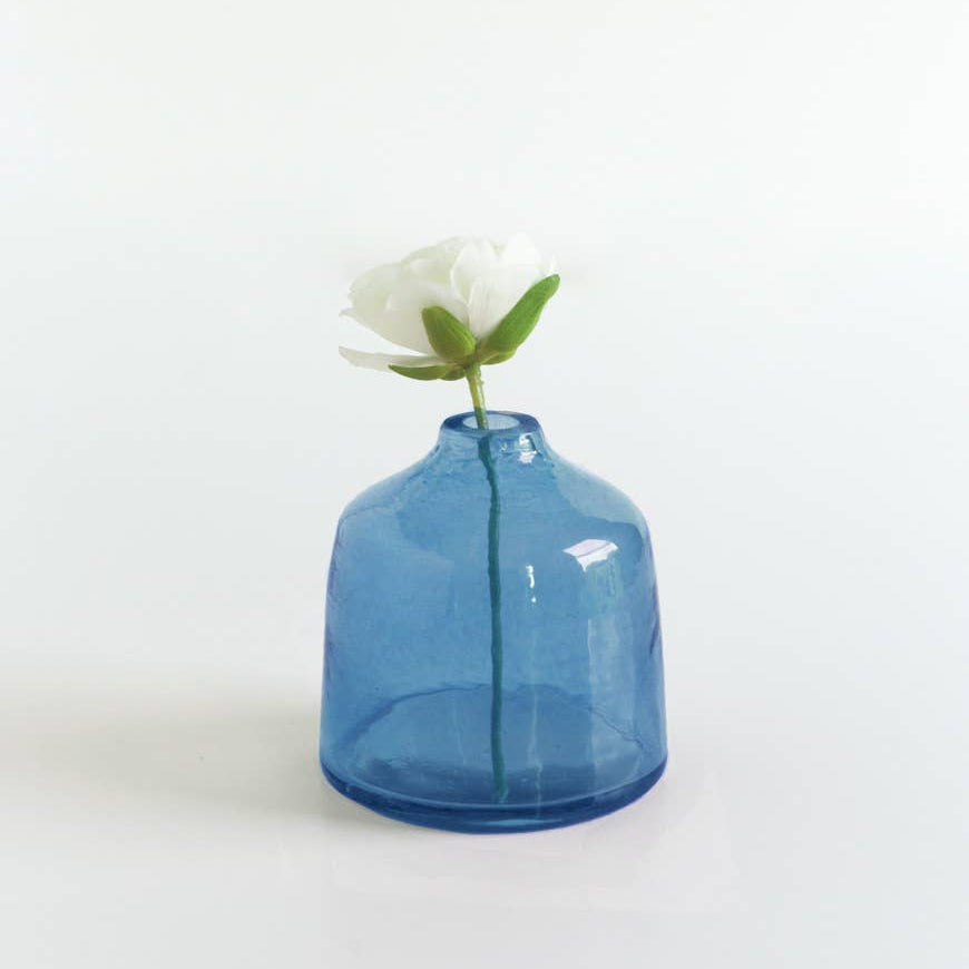 Bella Handblown Hammered Glass Bud Vase
