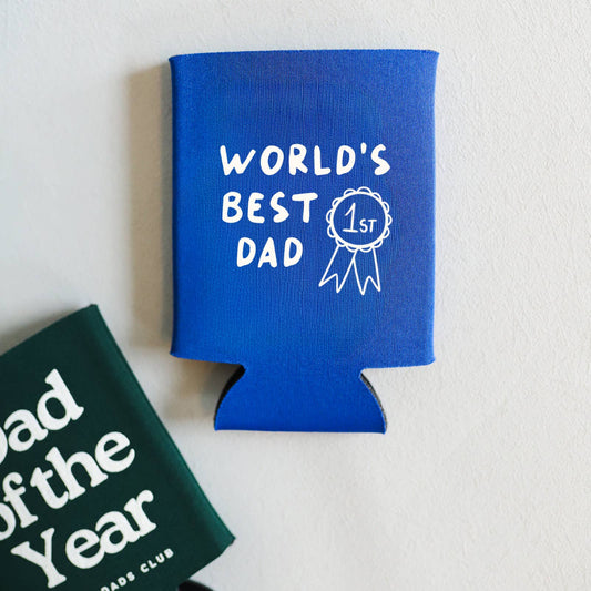 Best Dad Blue Can Koozie