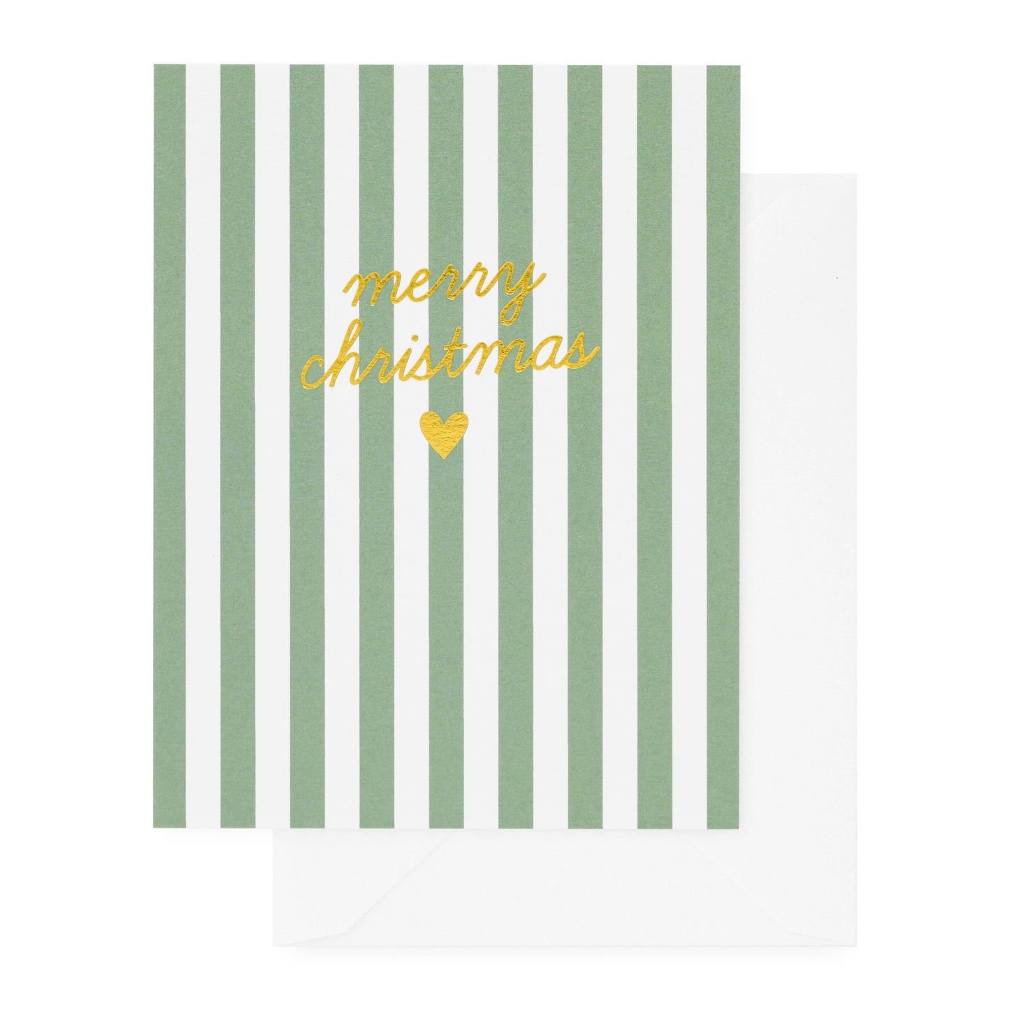 Striped Merry Christma Card