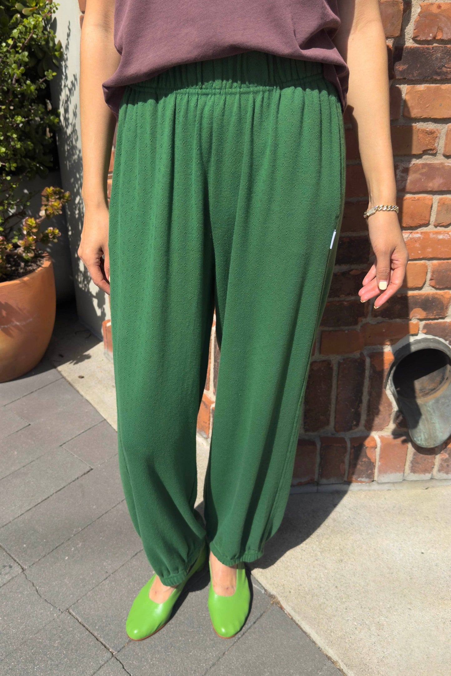 Pointelle Balloon Pants