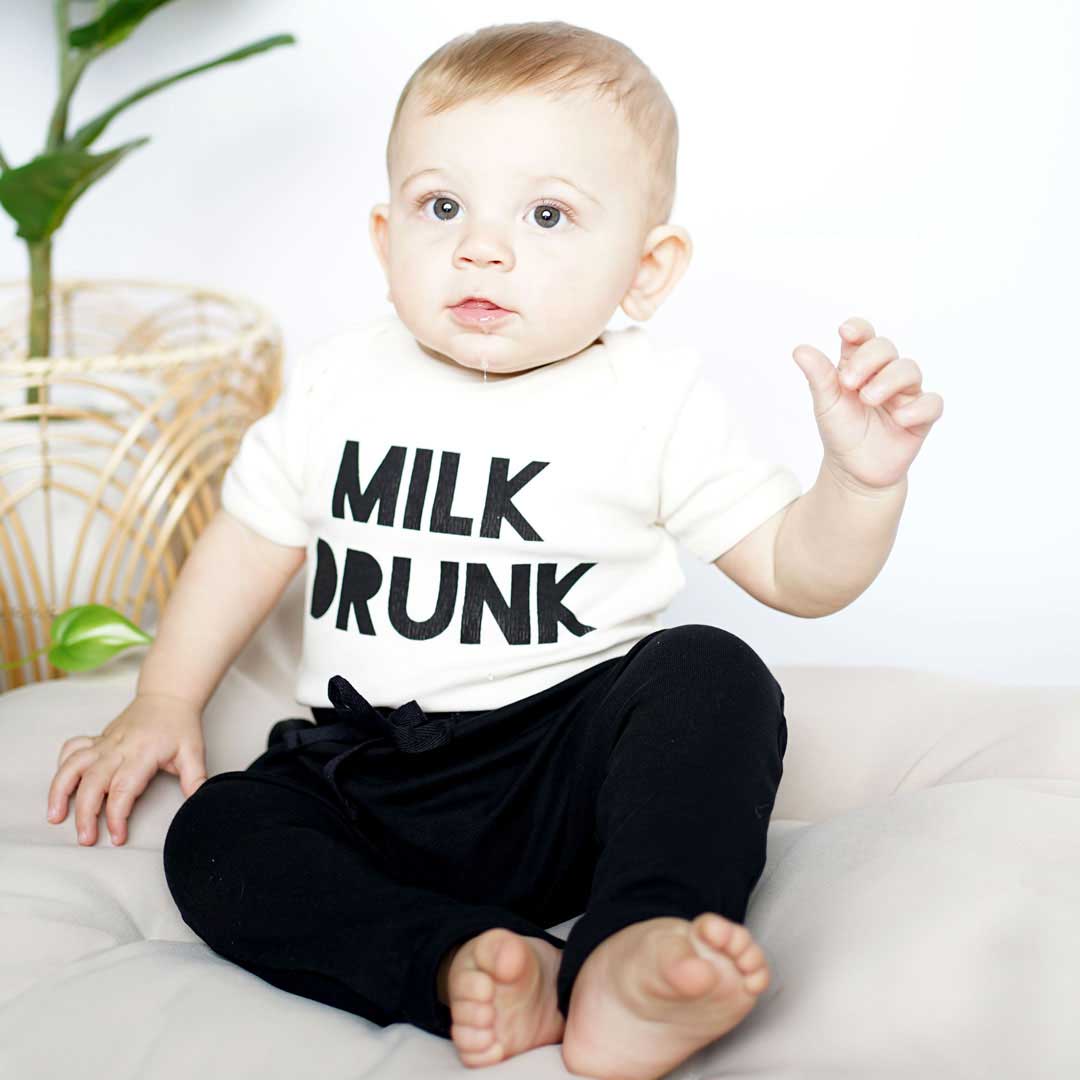 Milk Drunk Cotton Onesie