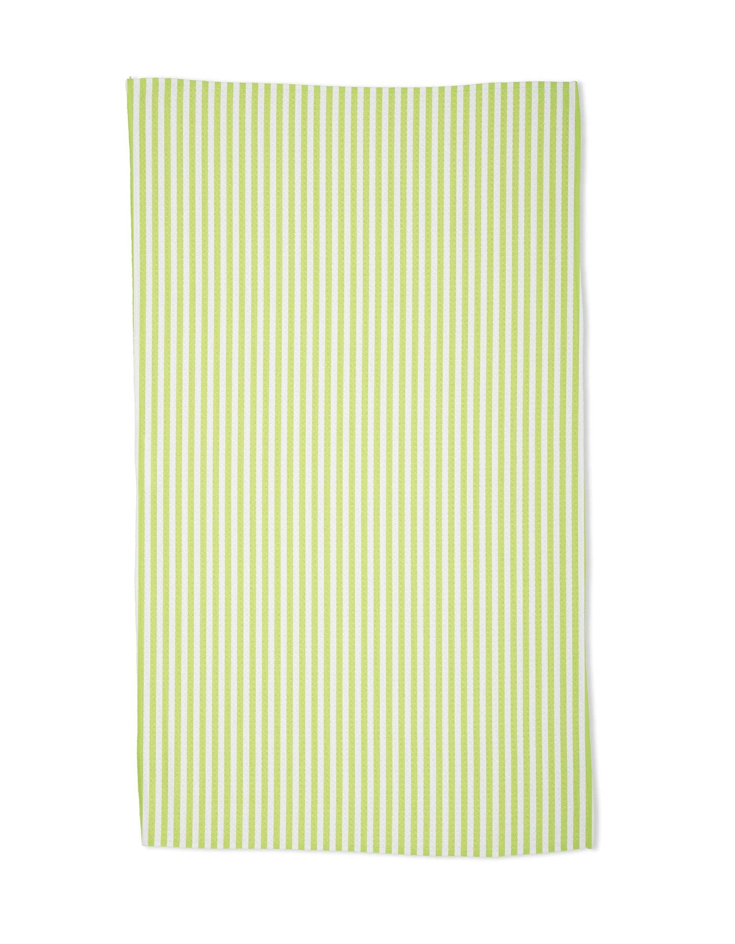 Summer Stripe Green Tea Towel