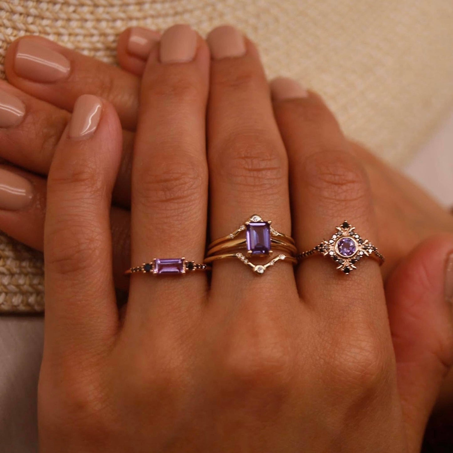 Diamond Mode Arc 14kt  Ring