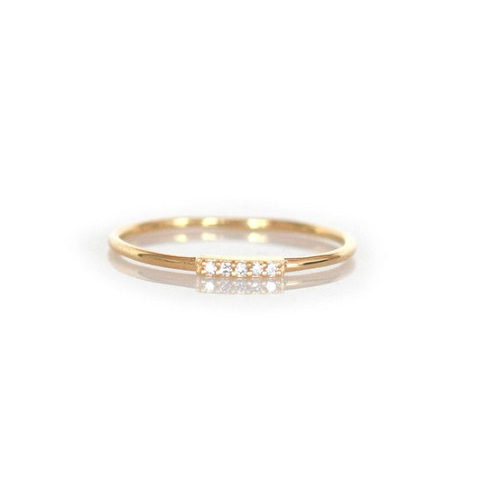 Alinea Solid Gold Diamond Ring