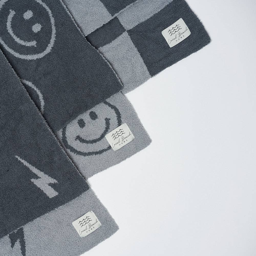 Smiley Luxe Home Blanket