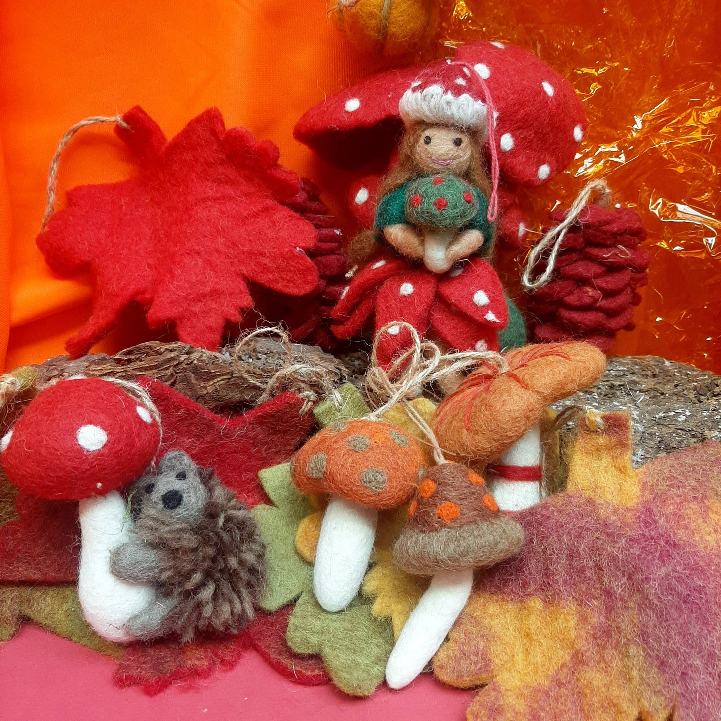 Wild Foraged Mushroom Ornaments