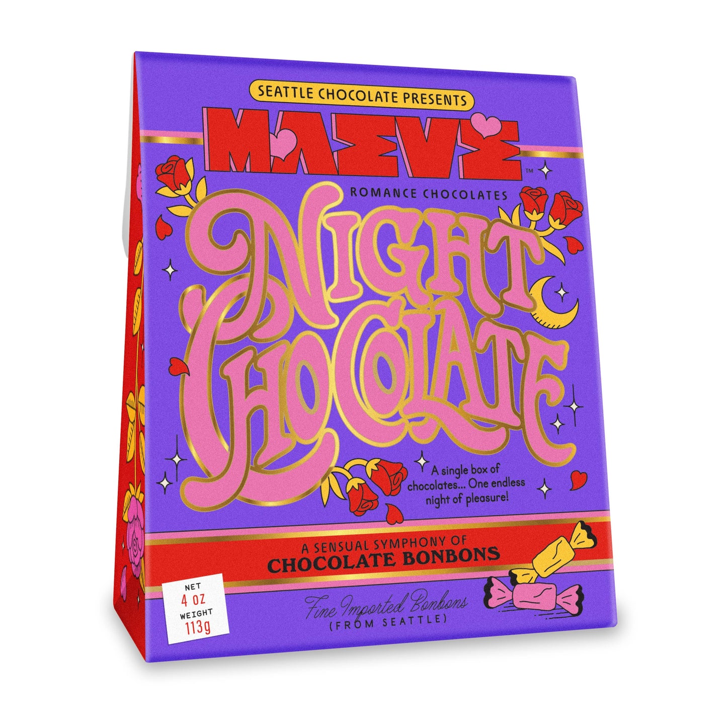 Valentine's Night 4oz Chocolate Bonbon Box