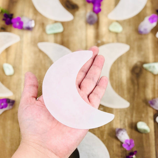 Selenite Moon Slices