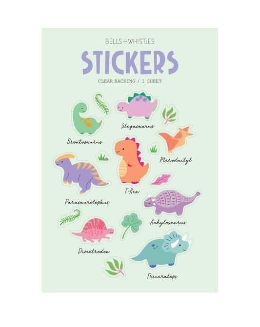 Dinosaur Clear Stickers