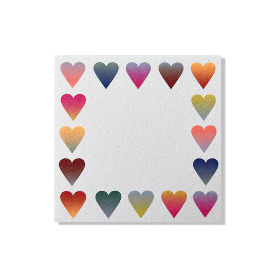 Gradient Hearts Flat Card Set