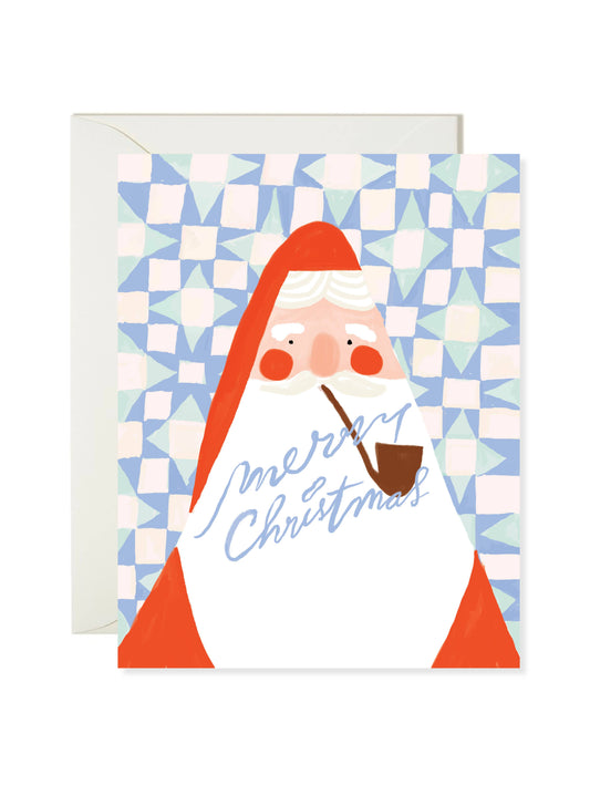 Santa Pipe Card