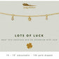 Lots of Luck Dangle Necklace Gold