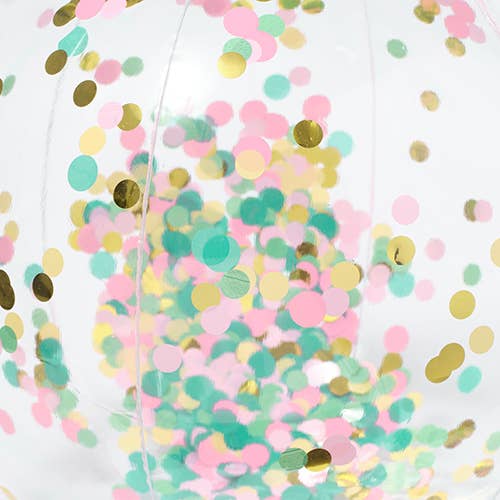 Inflatable Beach Ball Confetti Multi