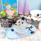 Melted Snowman Clear Putty Slime