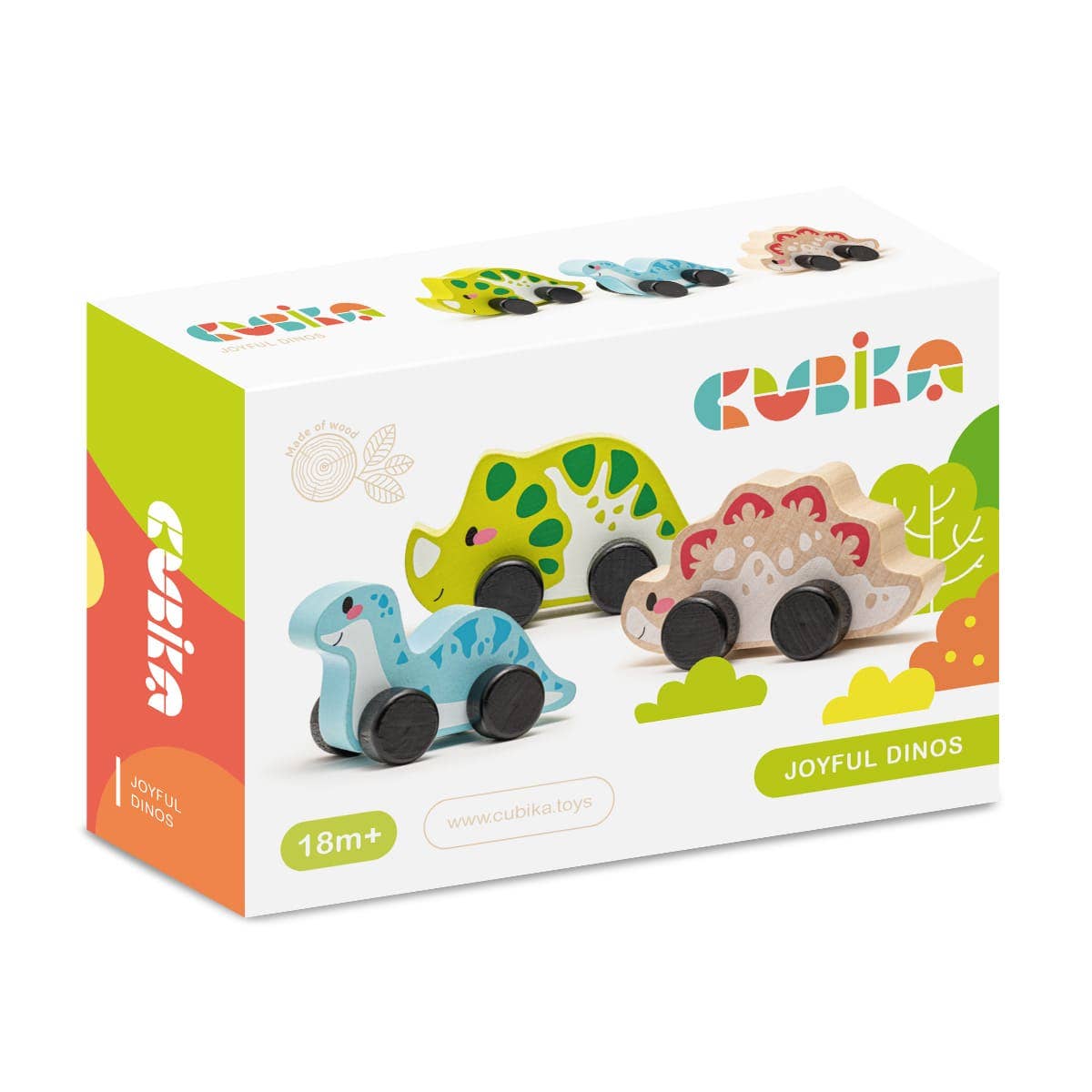 Cubika Wooden Toy Set Joyful Dinos