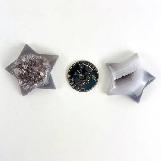 Agate Druzy Star Cabochons