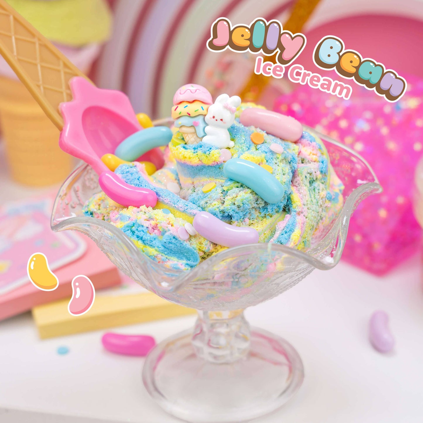 Jelly Bean Ice Cream Cloud Signature Dome™ Slime