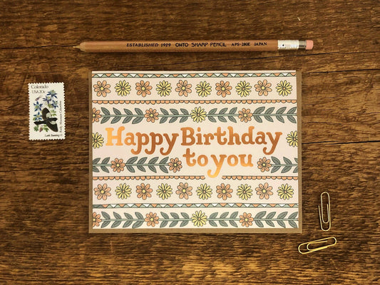 Birthday To You Card