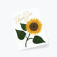 Boxed Set of Sunflower Thank You Cards