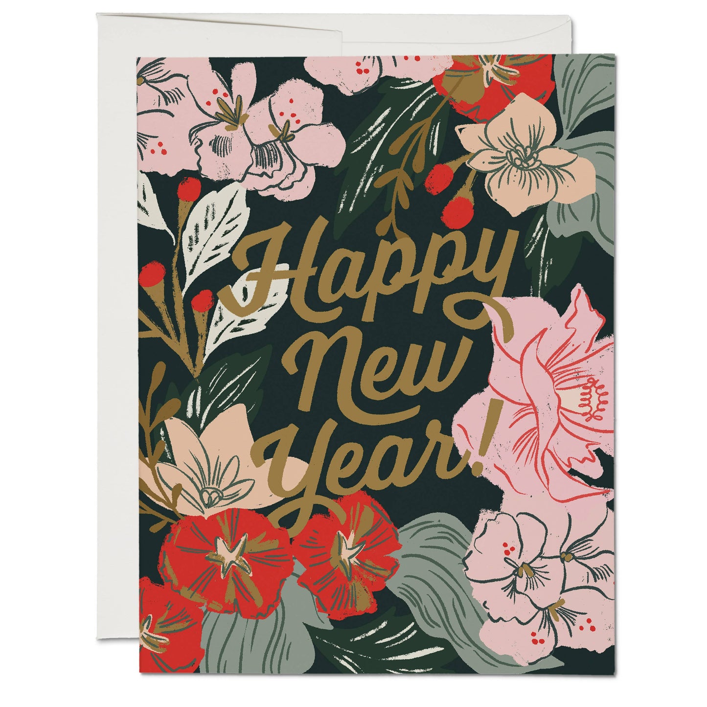 New Years Bouquet Card