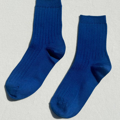Her Combed Cotton Rib Socks