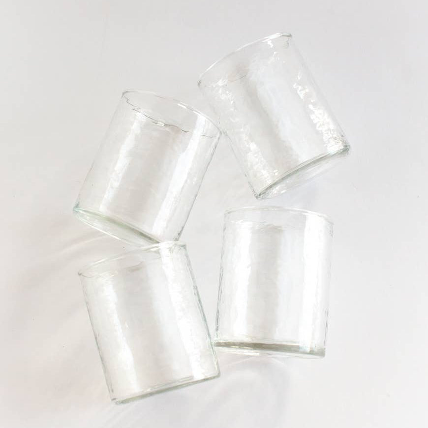 Handblown Hammered Glasses